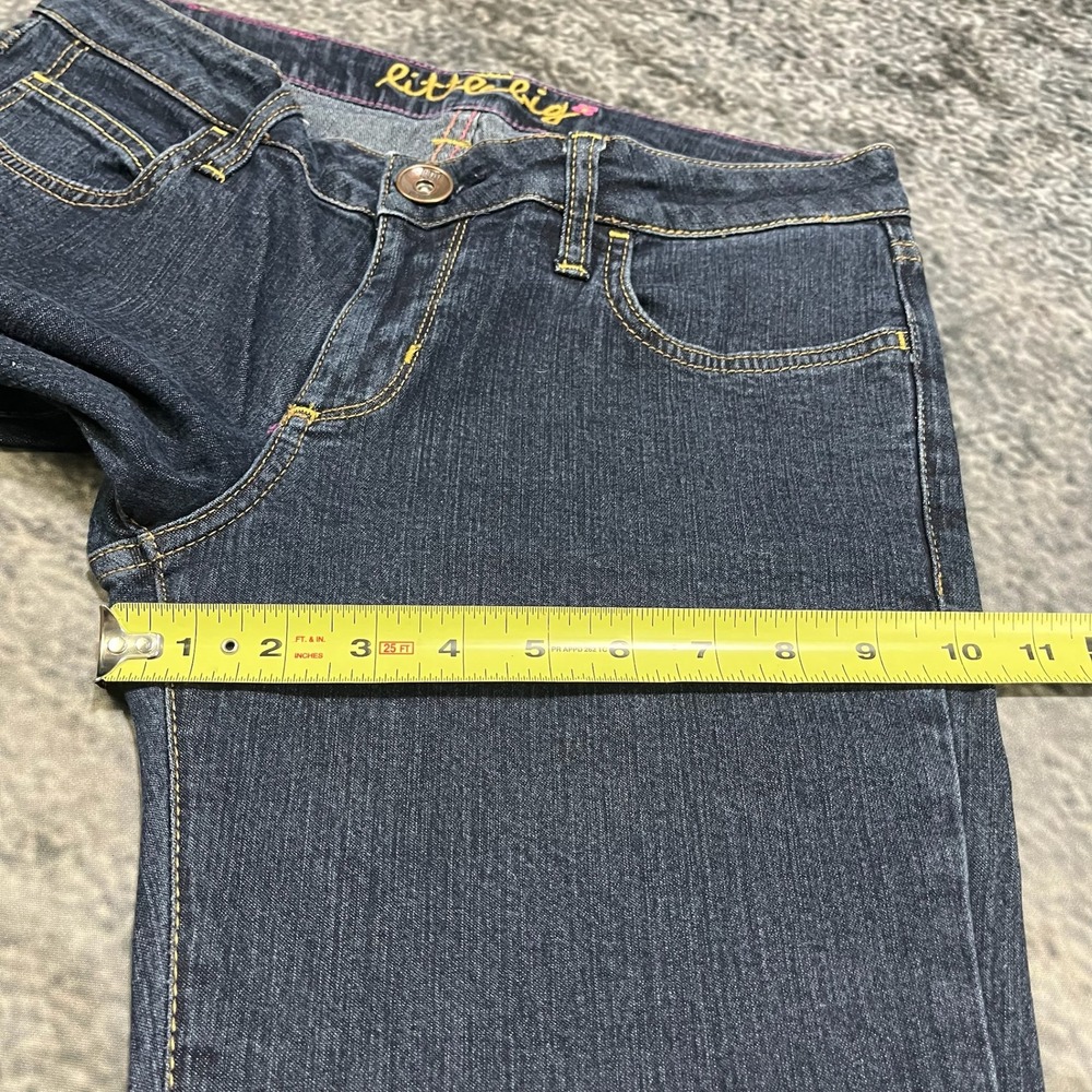L7B by Little Big Jeans Womens 29x32 Blue Low Rise Flare Bootcut Vintage Y2K - Picture 15 of 16